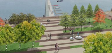 New Riverfront Park, Arriving 2016